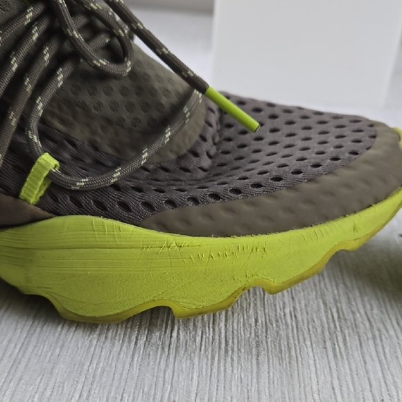 Sorel Kinetic Breakthru Lace Up Sneakers Womens Size 9.5 Olive Green Neon Yellow - Picture 14 of 16